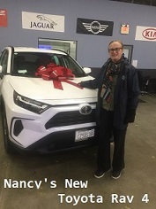 Nancy with car